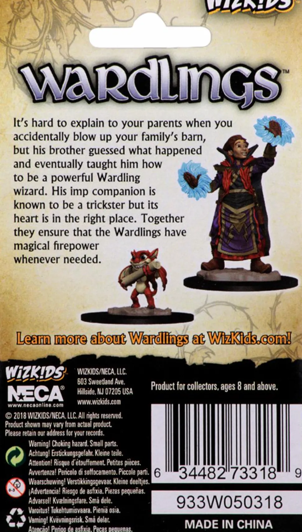 Wardlings - Boy Wizard & Imp Pre-Painted Miniature Figure 2-Pack (Wave 2)