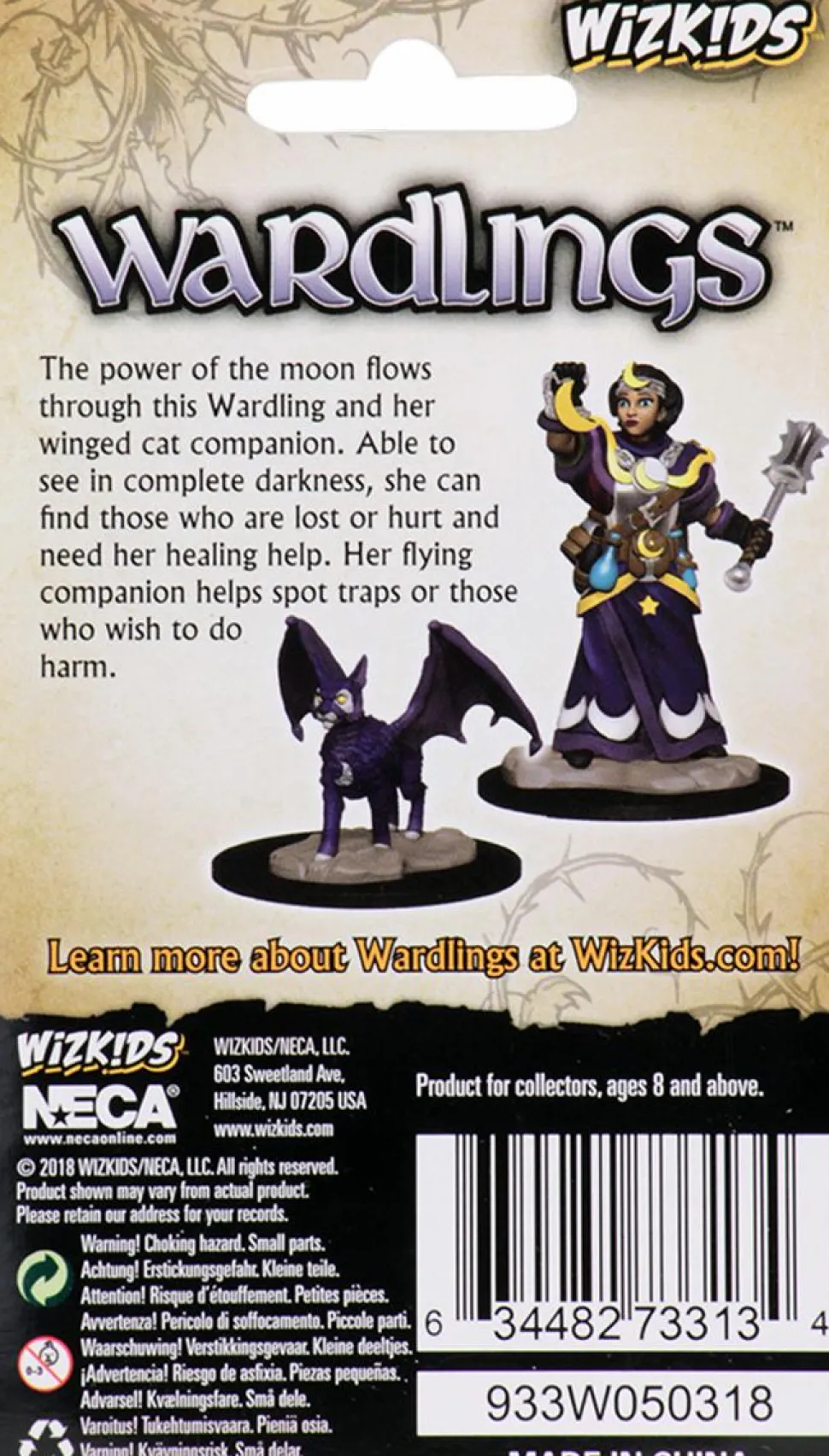Wardlings - Girl Cleric & Winged Cat Pre-Painted Miniature Figure 2-Pack (Wave 2)