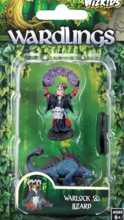 Wardlings - Warlock & Lizard Pre-Painted Miniature Figure 2-Pack (Wave 3)