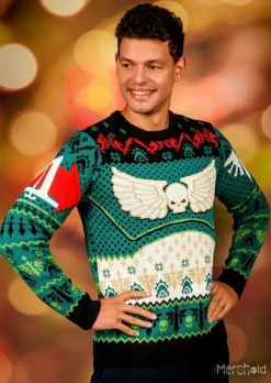 Warhammer 40,000 - Dark Angels Space Marine Christmas Crew Knit Jumper