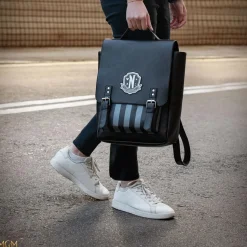 Wednesday (2022) - Black Nevermore Academy 12" Faux Leather Backpack