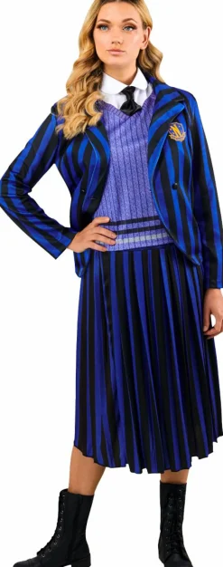 Wednesday (2022) - Nevermore Academy Blue Uniform Women's Adult Costume