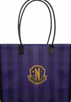 Wednesday (2022) - Purple Nevermore Academy 16" Faux Leather Shopping Bag