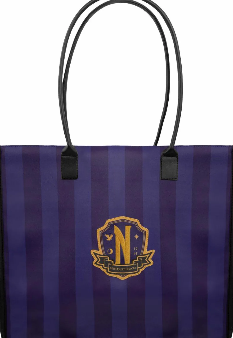 Wednesday (2022) - Purple Nevermore Academy 16" Faux Leather Shopping Bag