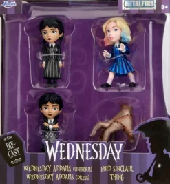 Wednesday (2022) - Wednesday Addams, Enid Sinclair & Thing Metalfigs 2" Die-Cast Figure 4-Pack