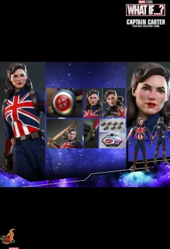 What If…? - Captain Carter, Infinity Ultron, Zombie Hunter Spider-Man, Steve Rogers & The Hydra Stomper 1/6th Scale Hot Toys Action Figure Bundle (Set of 4)