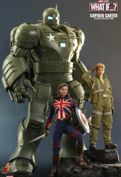 What If…? - Captain Carter, Infinity Ultron, Zombie Hunter Spider-Man, Steve Rogers & The Hydra Stomper 1/6th Scale Hot Toys Action Figure Bundle (Set of 4)