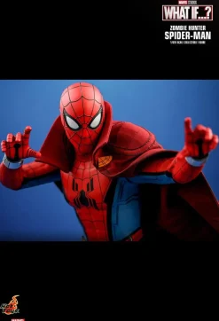 What If…? - Captain Carter, Infinity Ultron, Zombie Hunter Spider-Man, Steve Rogers & The Hydra Stomper 1/6th Scale Hot Toys Action Figure Bundle (Set of 4)