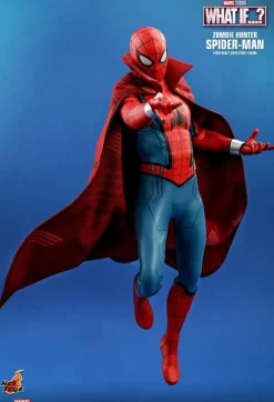 What If…? - Captain Carter, Infinity Ultron, Zombie Hunter Spider-Man, Steve Rogers & The Hydra Stomper 1/6th Scale Hot Toys Action Figure Bundle (Set of 4)