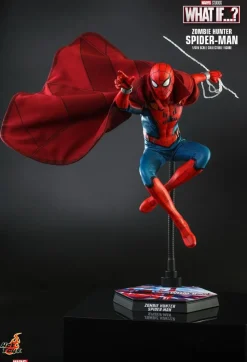 What If…? - Captain Carter, Infinity Ultron, Zombie Hunter Spider-Man, Steve Rogers & The Hydra Stomper 1/6th Scale Hot Toys Action Figure Bundle (Set of 4)