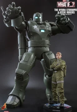 What If…? - Captain Carter, Infinity Ultron, Zombie Hunter Spider-Man, Steve Rogers & The Hydra Stomper 1/6th Scale Hot Toys Action Figure Bundle (Set of 4)