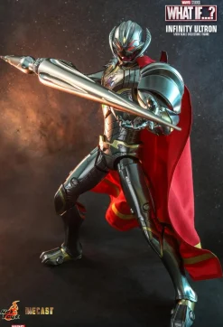 What If…? - Captain Carter, Infinity Ultron, Zombie Hunter Spider-Man, Steve Rogers & The Hydra Stomper 1/6th Scale Hot Toys Action Figure Bundle (Set of 4)