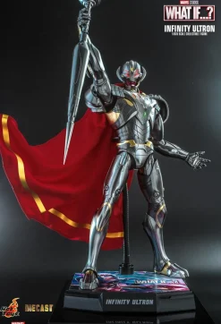 What If…? - Captain Carter, Infinity Ultron, Zombie Hunter Spider-Man, Steve Rogers & The Hydra Stomper 1/6th Scale Hot Toys Action Figure Bundle (Set of 4)
