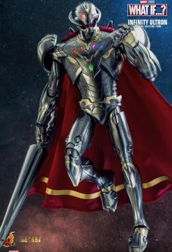 What If…? - Captain Carter, Infinity Ultron, Zombie Hunter Spider-Man, Steve Rogers & The Hydra Stomper 1/6th Scale Hot Toys Action Figure Bundle (Set of 4)