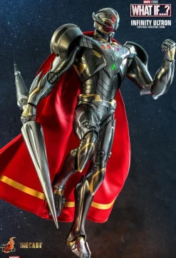 What If…? - Captain Carter, Infinity Ultron, Zombie Hunter Spider-Man, Steve Rogers & The Hydra Stomper 1/6th Scale Hot Toys Action Figure Bundle (Set of 4)