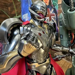 What If…? - Captain Carter, Infinity Ultron, Zombie Hunter Spider-Man, Steve Rogers & The Hydra Stomper 1/6th Scale Hot Toys Action Figure Bundle (Set of 4)
