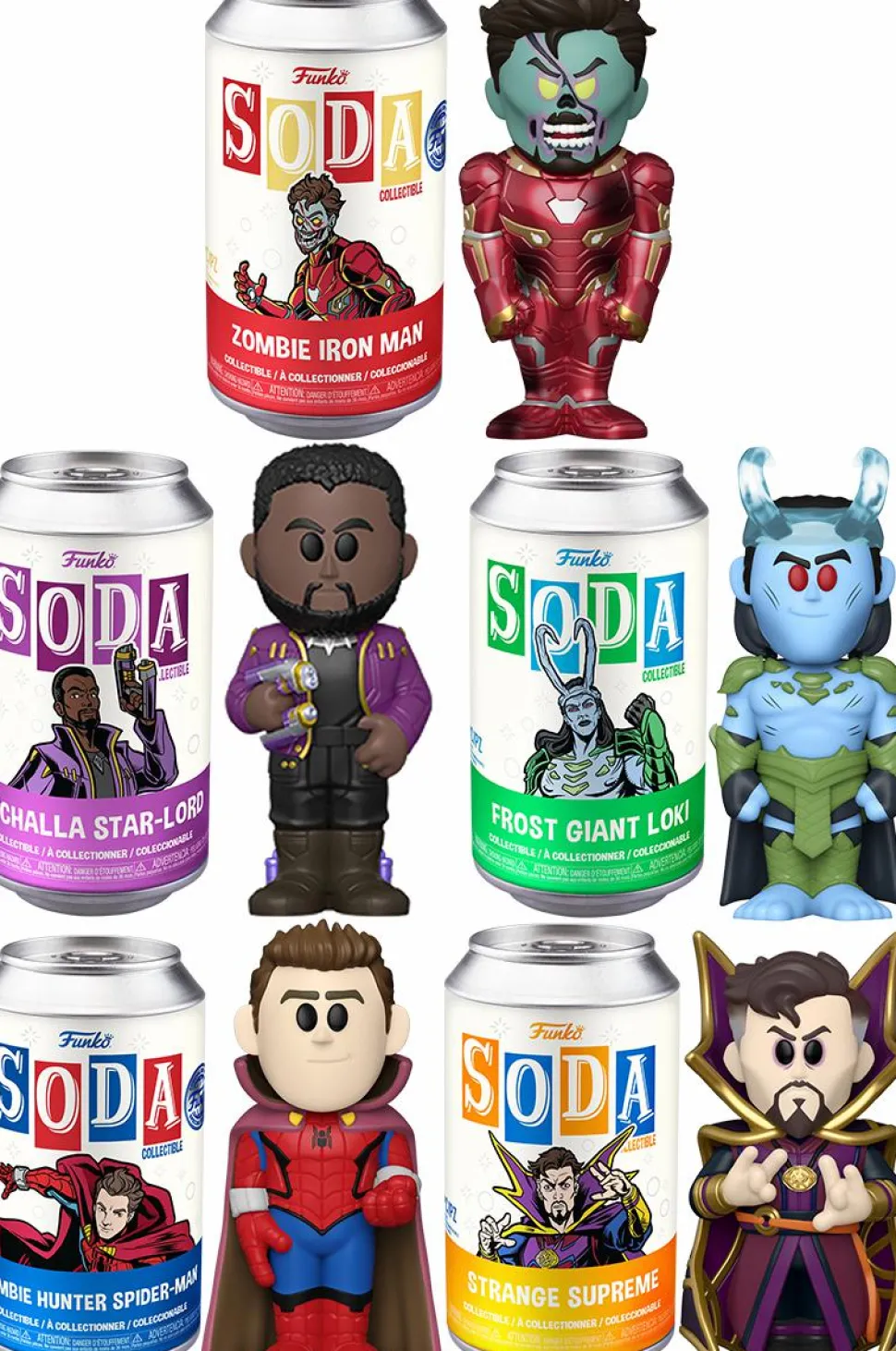 What If...? - SODA Vinyl Figure in Collector Can Bundle (Set of 5)