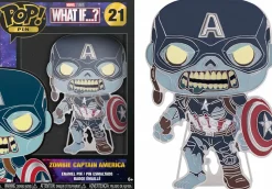 What If…? - Zombie Captain America Glow in the Dark 4” Pop! Enamel Pin