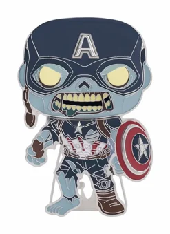 What If…? - Zombie Captain America Glow in the Dark 4” Pop! Enamel Pin
