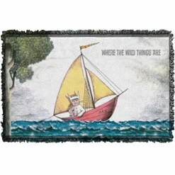 Where the Wild Things Are - Max’s Boat Woven Tapestry Blanket / Picnic Rug