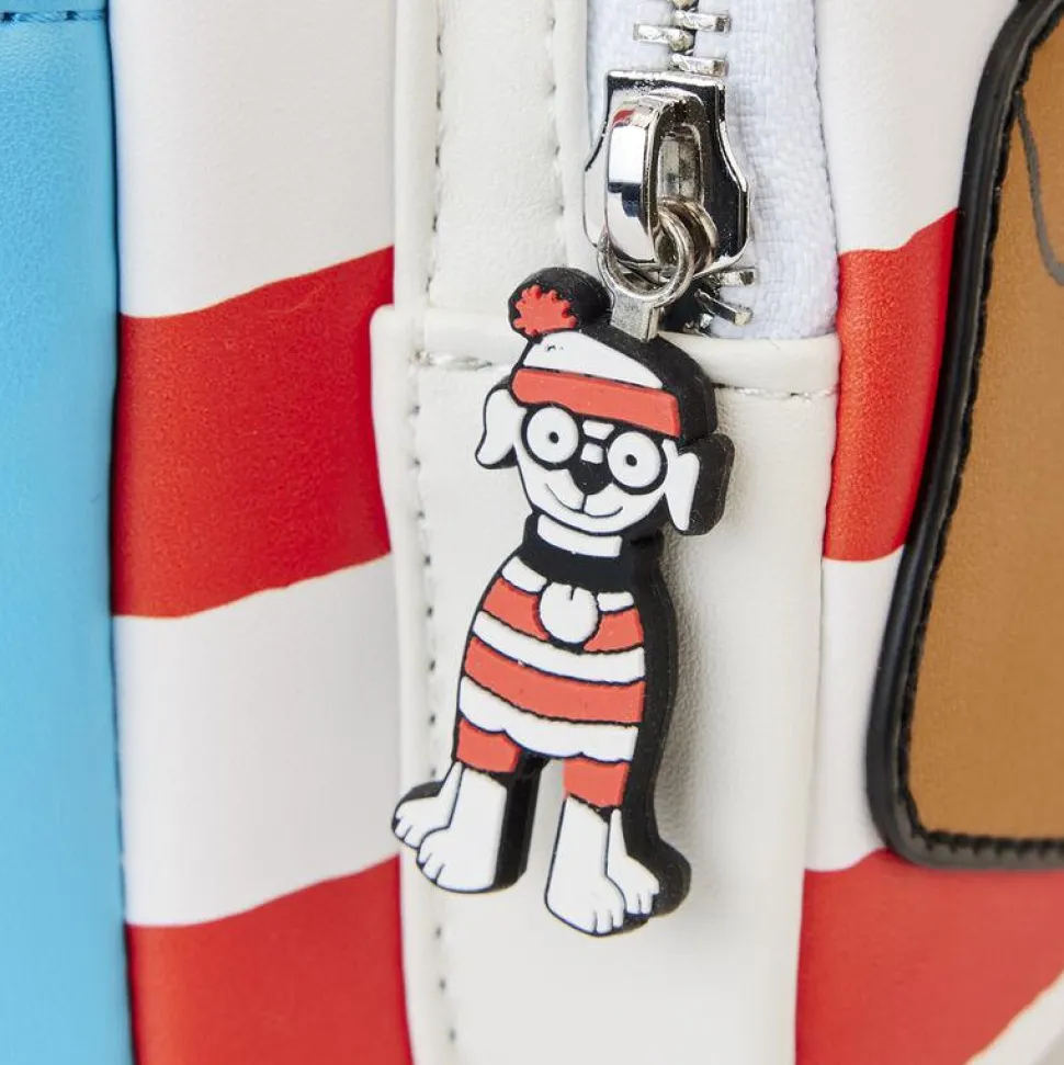 Where’s Waldo? - Waldo Cosplay 10” Faux Leather Mini Backpack