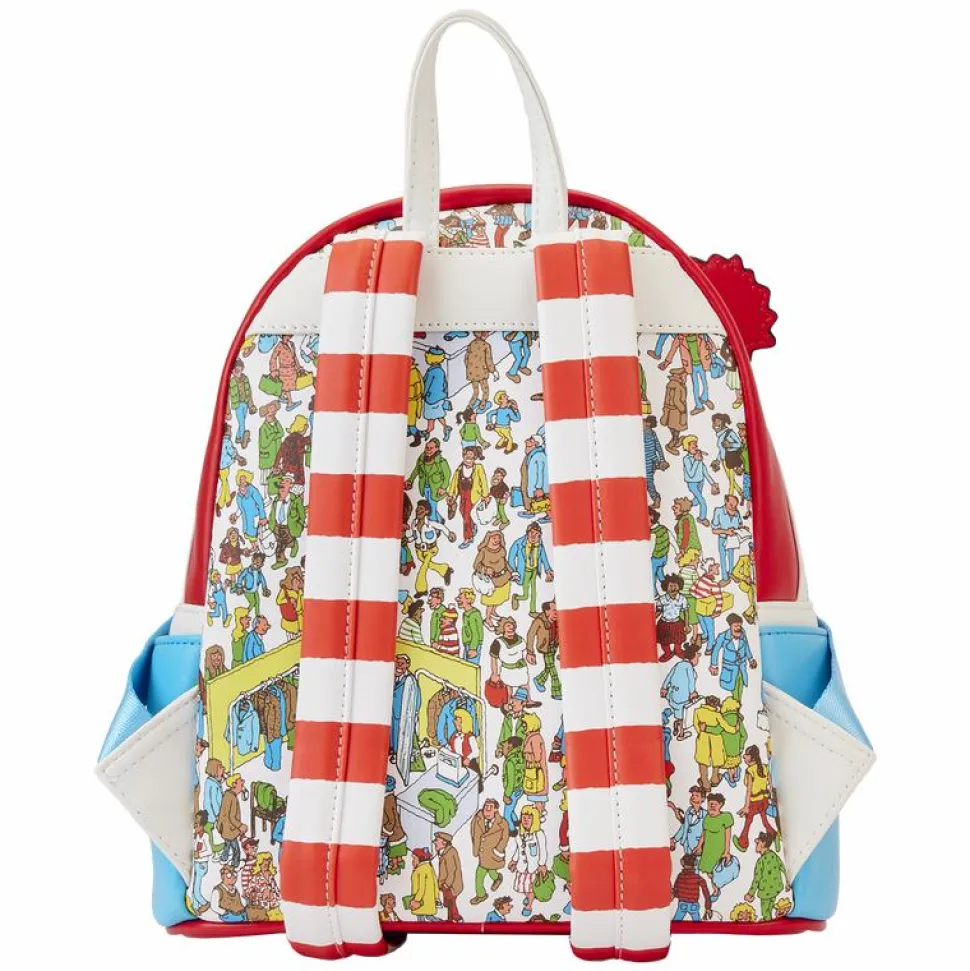 Where’s Waldo? - Waldo Cosplay 10” Faux Leather Mini Backpack