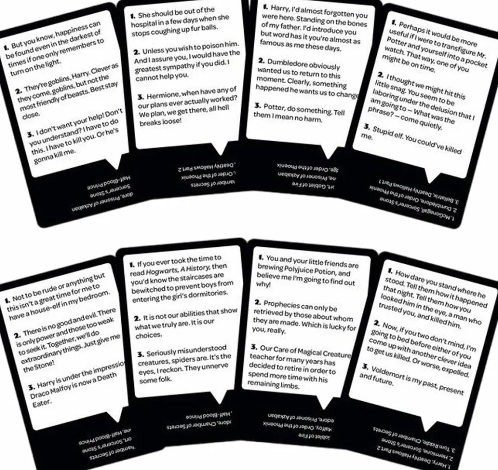 Who Says? - Harry Potter Edition Card Game