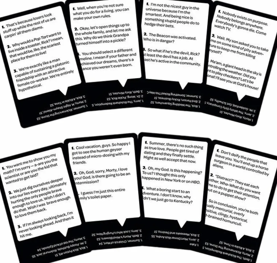 Who Says? - Rick and Morty Edition Card Game
