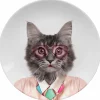 Wild Dining - Courtney the Cat Ceramic Dinner Plate