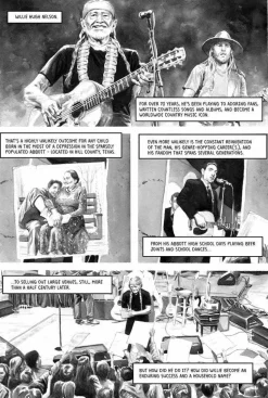 Willie Nelson - A Graphic History by T.J. Kirsch Hardcover Book