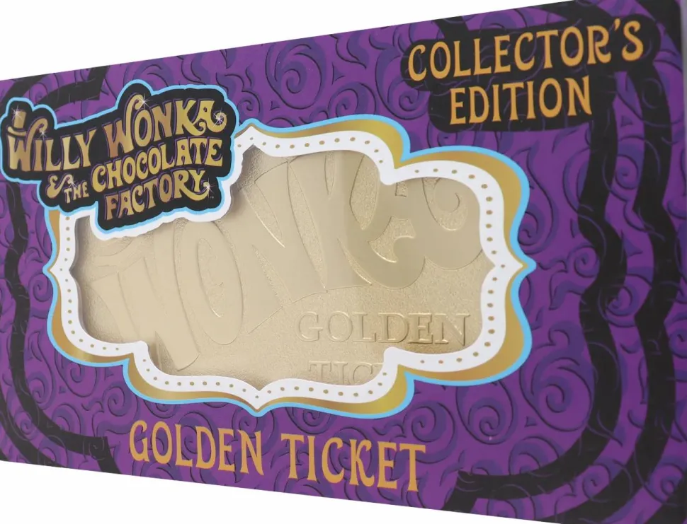 Willy Wonka & the Chocolate Factory (1971) - Golden Ticket Collector's Edition Metal Prop Replica