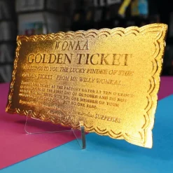 Willy Wonka & the Chocolate Factory (1971) - Golden Ticket Collector's Edition Metal Prop Replica