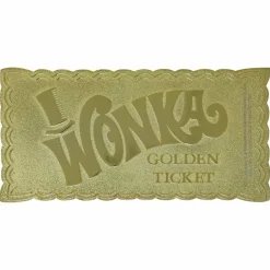 Willy Wonka & the Chocolate Factory (1971) - Golden Ticket Collector's Edition Metal Prop Replica