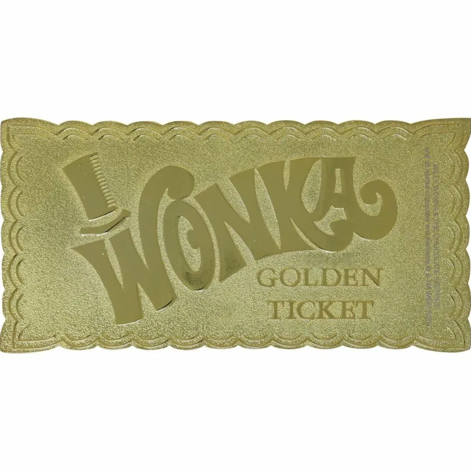 Willy Wonka & the Chocolate Factory (1971) - Golden Ticket Collector's Edition Metal Prop Replica