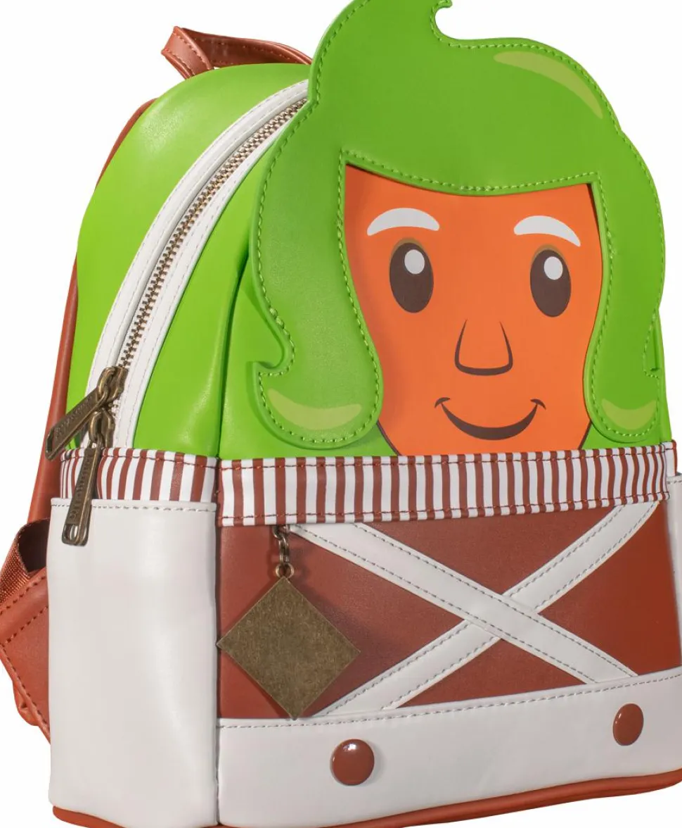 Willy Wonka and the Chocolate Factory - Oompa Loompa Cosplay 10” Faux Leather Mini Backpack