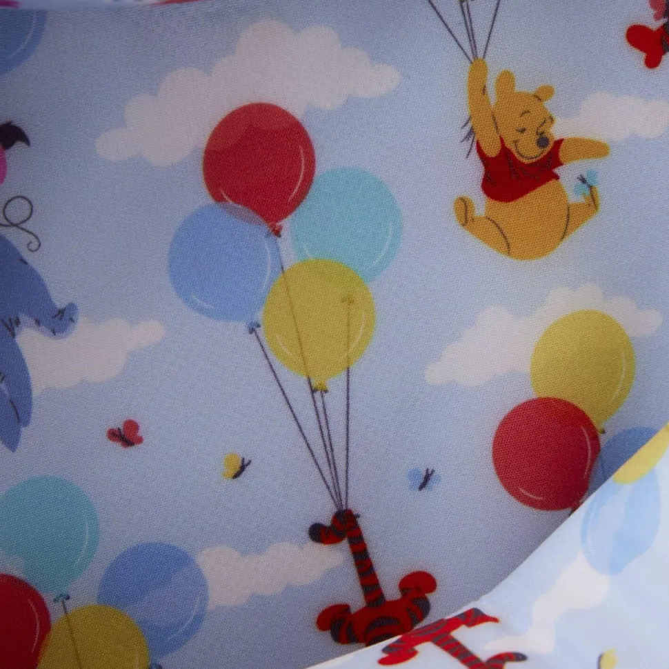 Winnie the Pooh - Floating Balloons Heart 8" Faux Leather Crossbody Bag