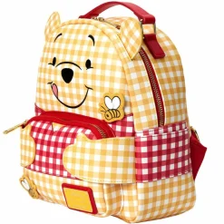 Winnie the Pooh - Gingham 10” Faux Leather Mini Backpack
