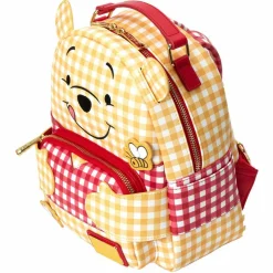Winnie the Pooh - Gingham 10” Faux Leather Mini Backpack