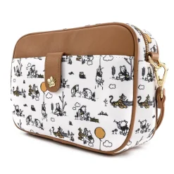 Winnie the Pooh - Line Drawing 10” Canvas Crossbody Bag