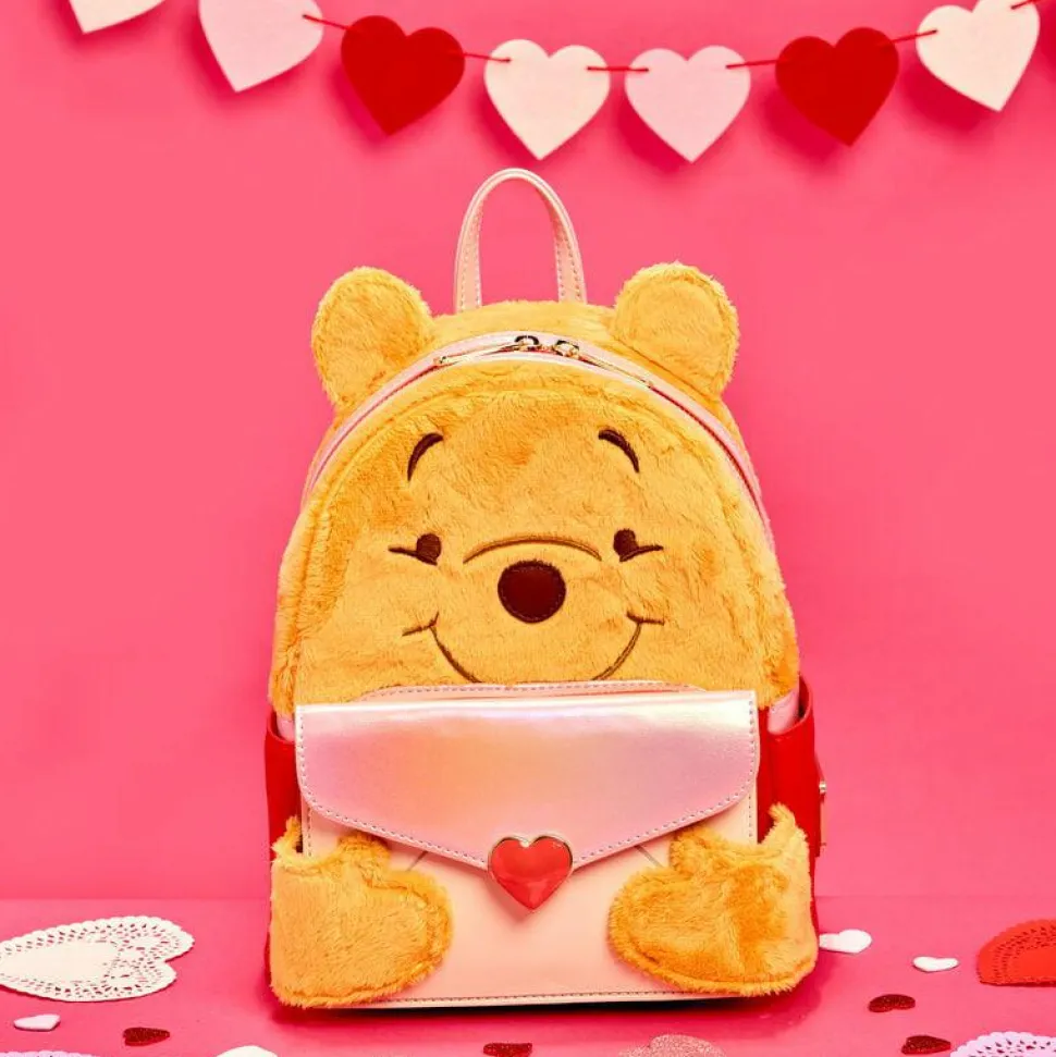 Winnie the Pooh - Love Letter 10" Faux Leather Mini Backpack