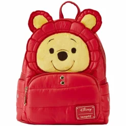 Winnie the Pooh - Pooh Puffer Jacket Cosplay 10" Faux Leather Mini Backpack