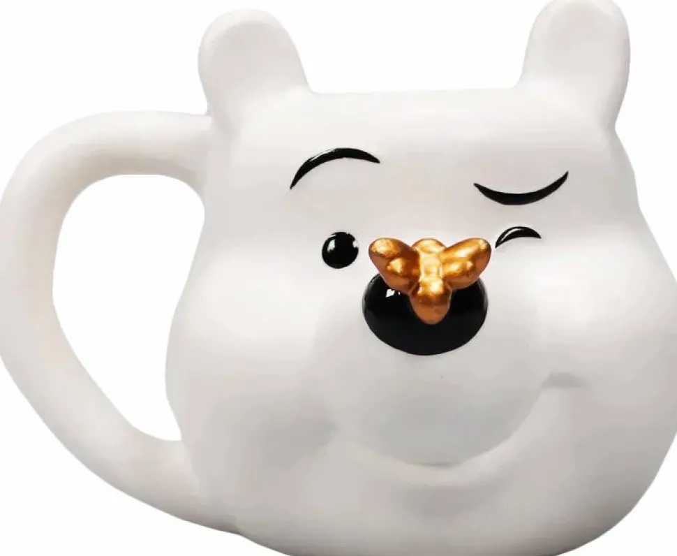 Winnie the Pooh - Pooh Shaped Mug with Gold Bee