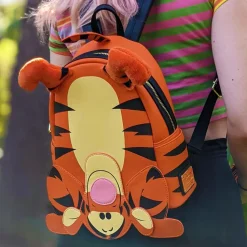 Winnie the Pooh - Tigger Cosplay 10” Faux Leather Mini Backpack