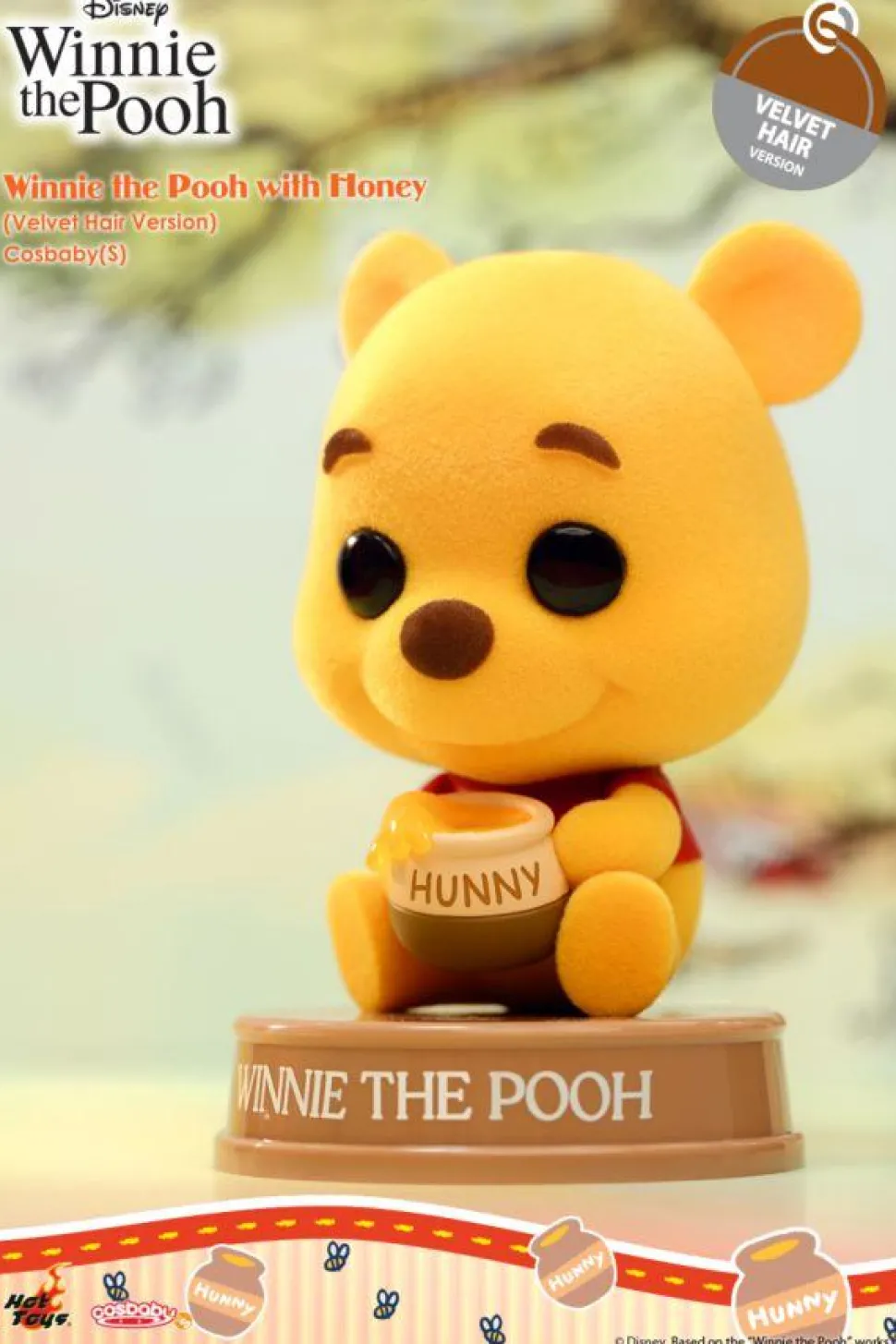 Winnie the Pooh - Winnie the Pooh with Honey (Velvet Hair Version) Cosbaby (S) Hot Toys Figure