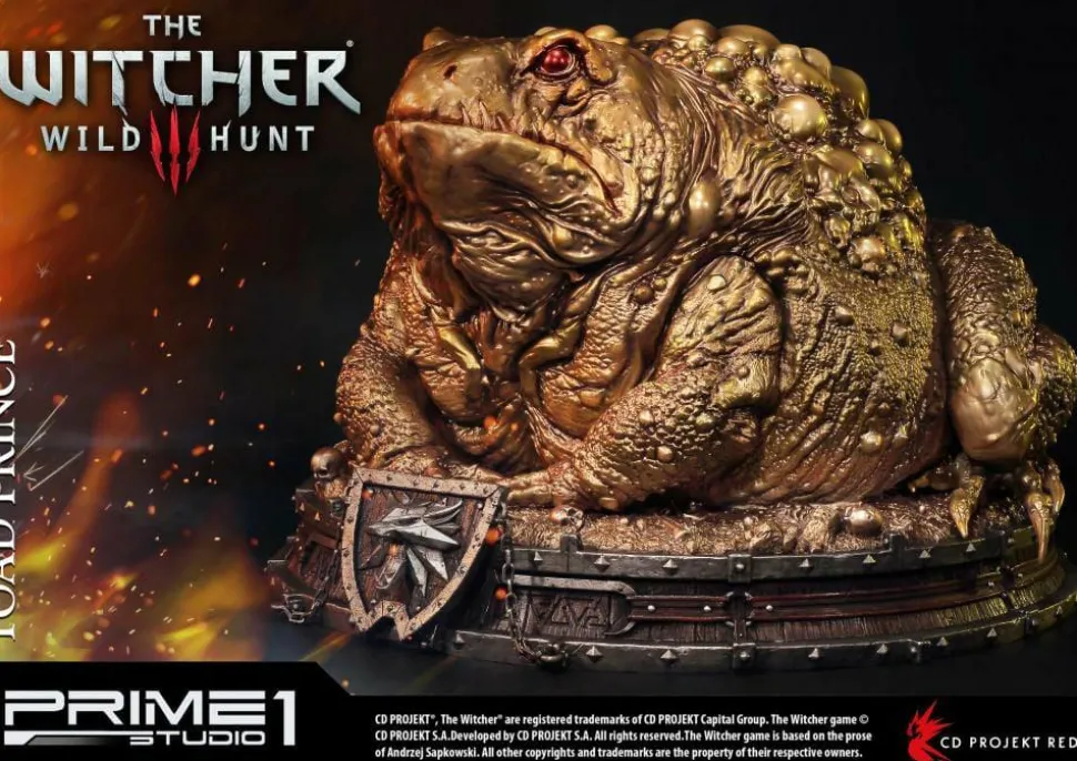 Witcher 3: Wild Hunt - Toad Prince of Oxenfurt Gold Version 13” Statue