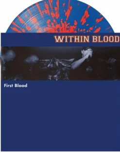 Within Blood - First Blood LP Vinyl Record (Blue with Red Splatter Coloured Vinyl)