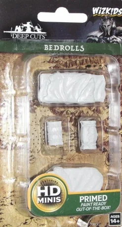 WizKids - Bedrolls Deep Cuts Unpainted Miniature Figure Accessory Pack