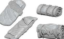 WizKids - Bedrolls Deep Cuts Unpainted Miniature Figure Accessory Pack