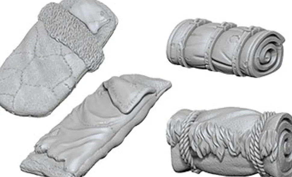 WizKids - Bedrolls Deep Cuts Unpainted Miniature Figure Accessory Pack