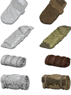 WizKids - Bedrolls Deep Cuts Unpainted Miniature Figure Accessory Pack